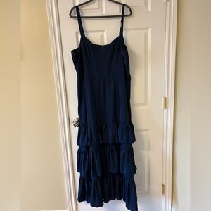 Abercrombie & Fitch Dark Blue Maxi Dress
